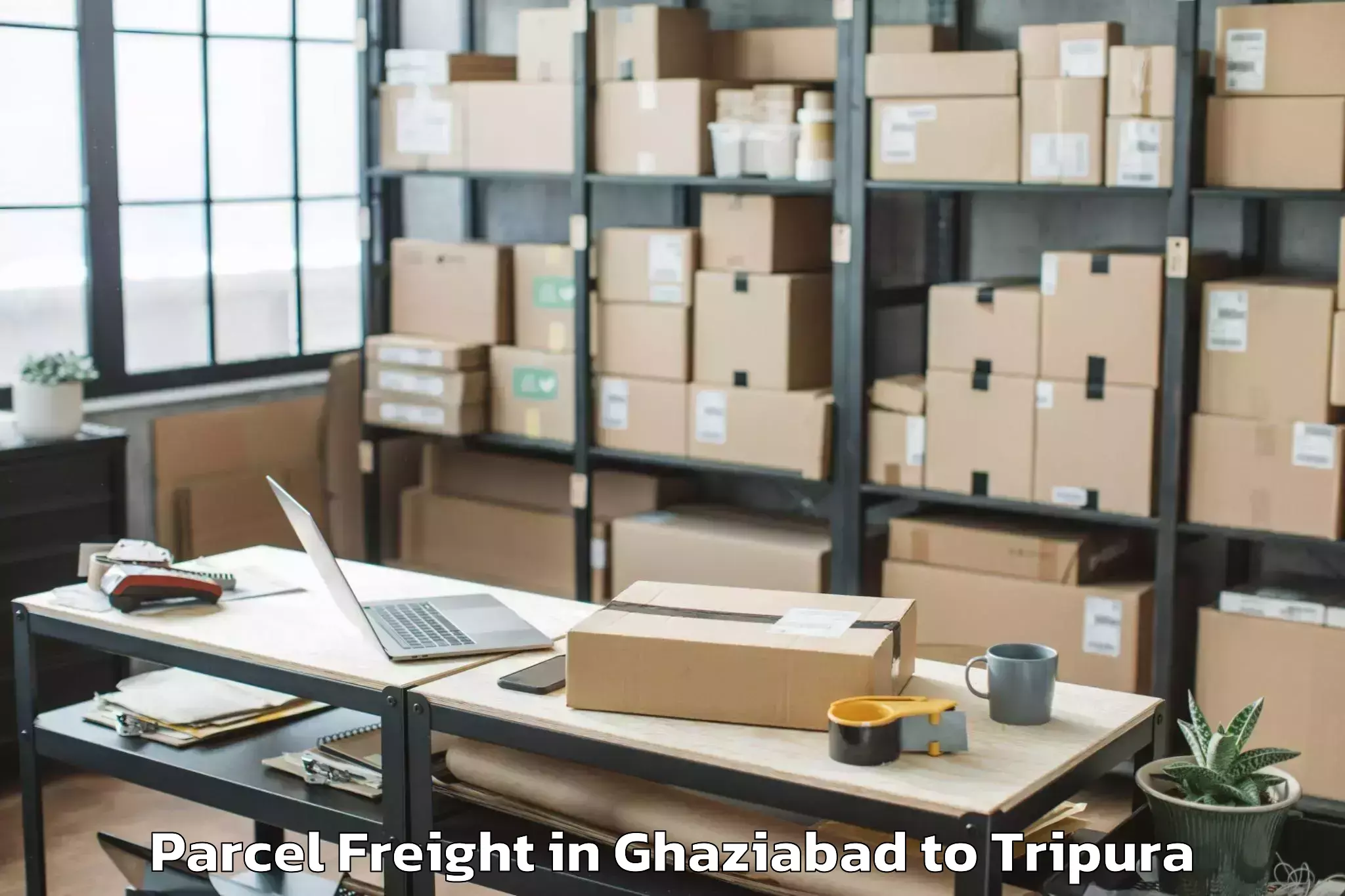 Efficient Ghaziabad to Teliamura Parcel Freight